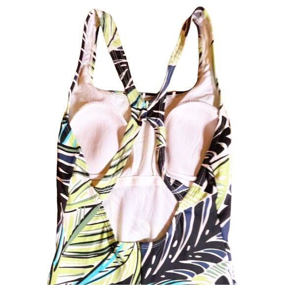 Speedo Flyer Back Tropical Print One Piece Swimsuit Women's Size 30 | S - Picture 6 of 11